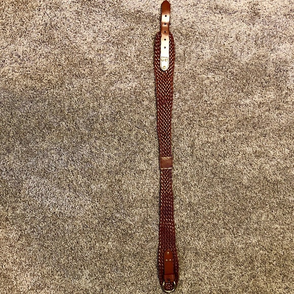 Anthropologie Accessories - Anthropologie Leather Woven High Waist Belt